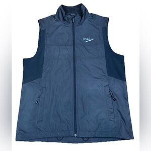 Brooks Vest Men’s Sz M Black Sleeveless Shelter Technology Lightweight Running